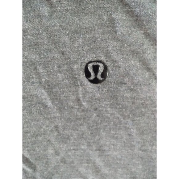 Lululemon dark gray v neck short sleeves work out top size Medium - Picture 2 of 3
